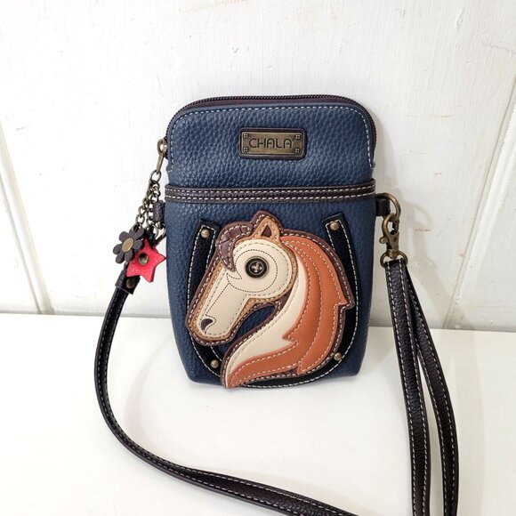 Chala Crossbody Cell Phone Mini Purse with Horse - Picture 5 of 6